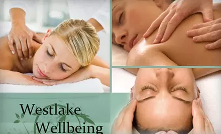 $69 for a Hot Herbal Foot Treatment, Deluxe Aromatherapy Massage, and Facial Massage Treatment at Westlake Wellbeing - Primary Image