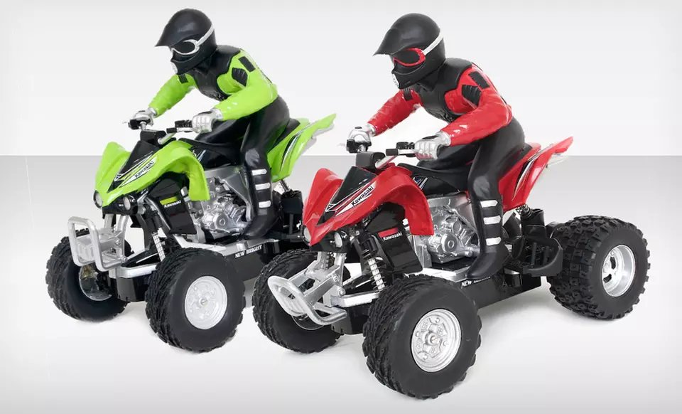 $29.99 for an RC Kawasaki 450 4-Wheeler ($49.99 List Price). Multiple Colors Available. Free Shipping and Returns. - Primary Image