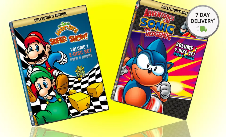 Adventures of Sonic the Hedgehog and The Super Mario Super Show DVD Bundle. Free Returns. - Primary Image