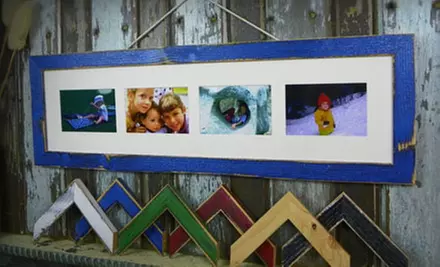 Reclaimed-Wood Photo Frames or Custom Framing at Blue Dot Framing (Up to 72% Off). Four Options Available. - Primary Image