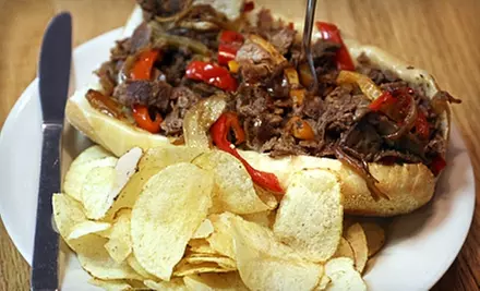 $7 for $15 Worth of Italian Fare and Drinks at South of Philly Pizzeria. Two Locations Available. - Primary Image