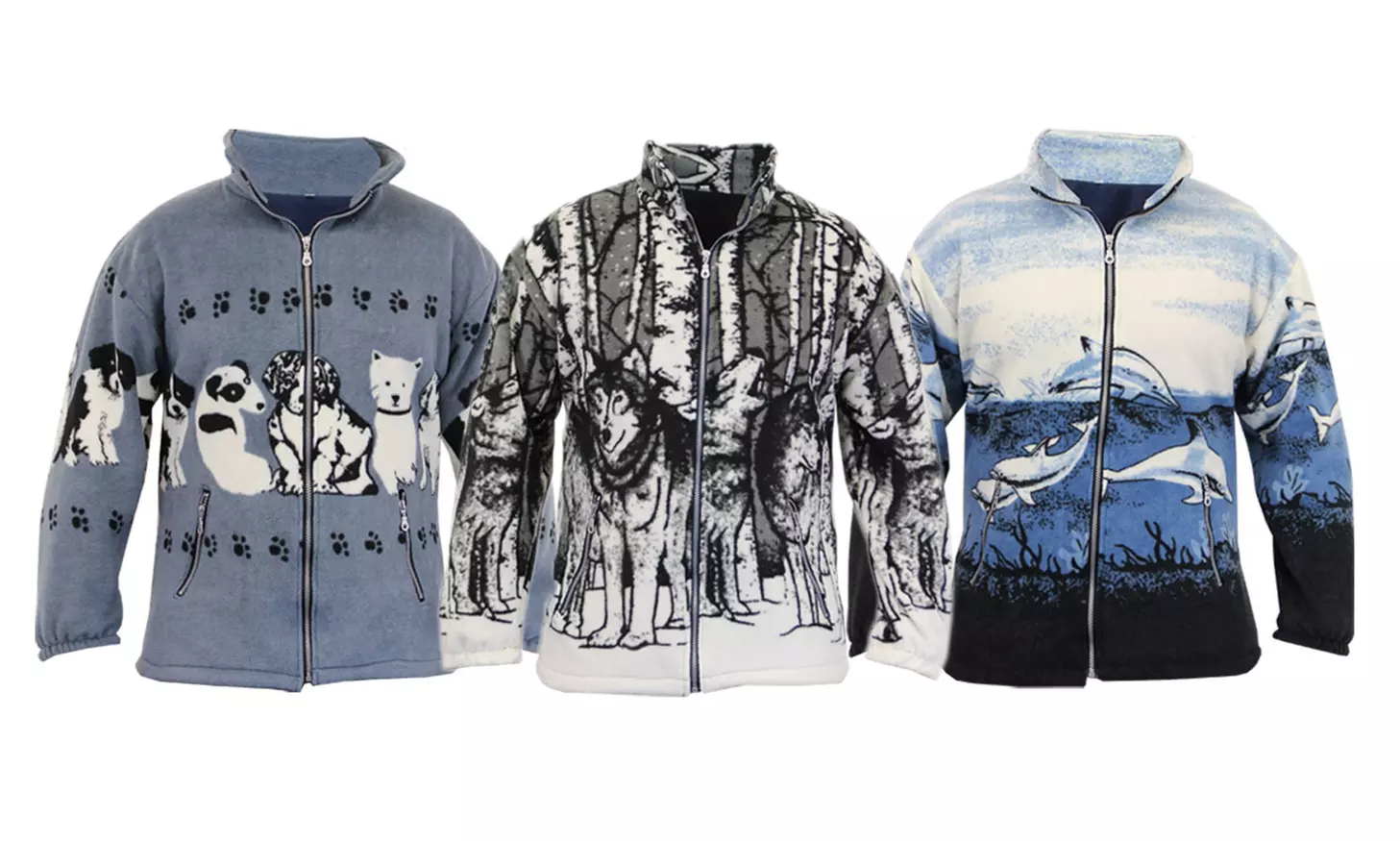 Animal Fleece Printed Jacket for £17.99 - Primary Image