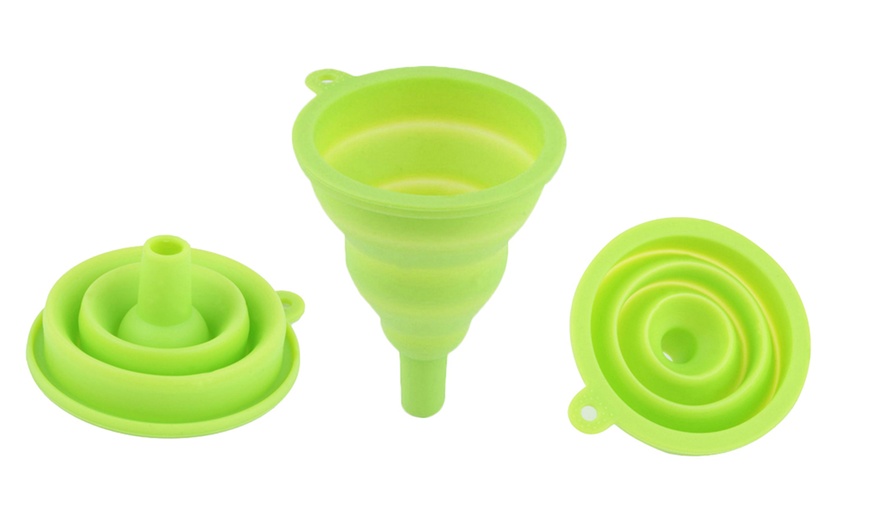 Image 2: Collapsible Silicone Funnel