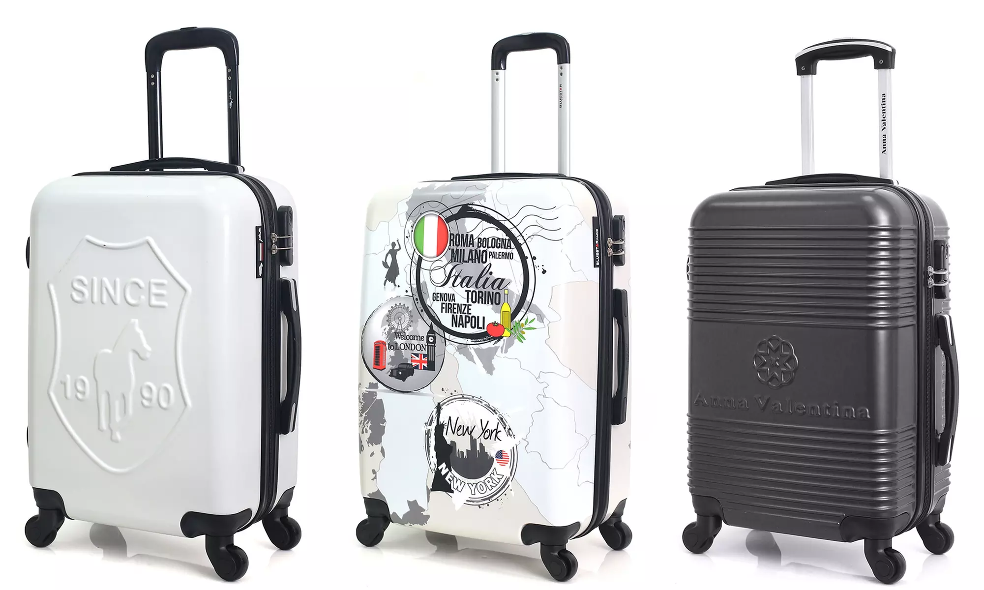 Mix valises moyen format, ABS ou PC léger et résistant - Primary Image