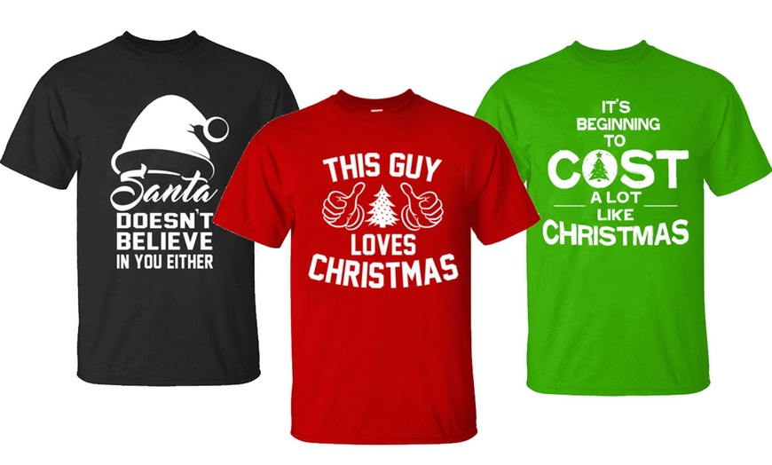 Men's Funny Christmas T-shirts | Groupon