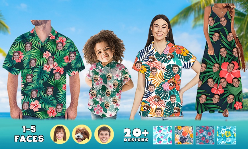 Image 1: Hawaiian-Set nach Wahl mit personalisiertem Foto-Symbol-Aufdruck