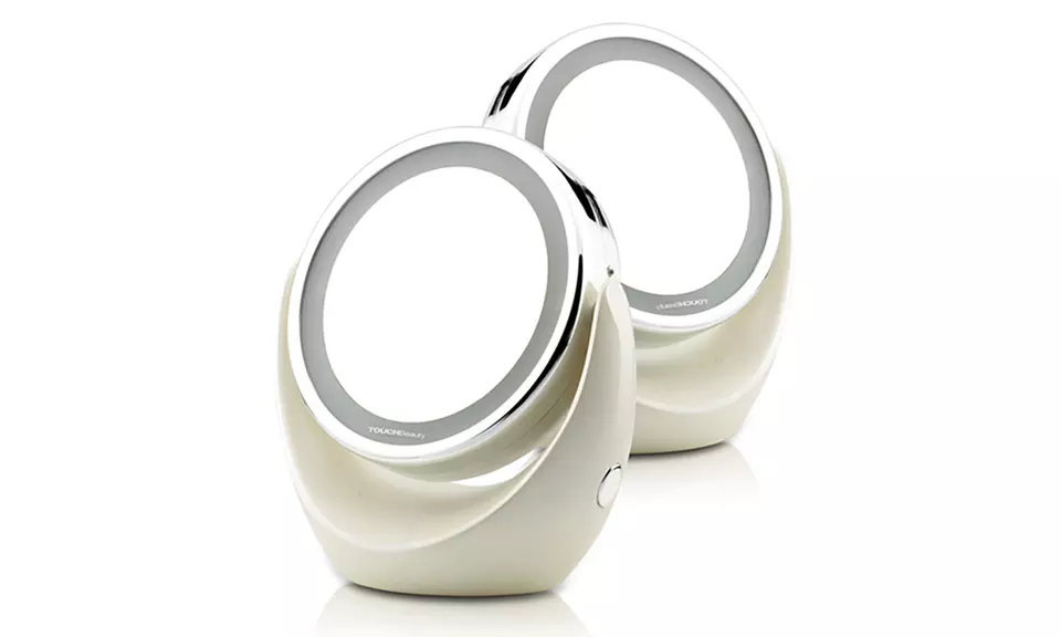 Touch Beauty Double-Sided Magnifying LED Mirror - Primary Image