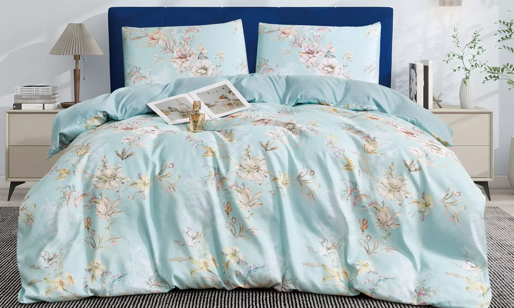 Reversible Easy Care Printed Duvet Set in Various Styles