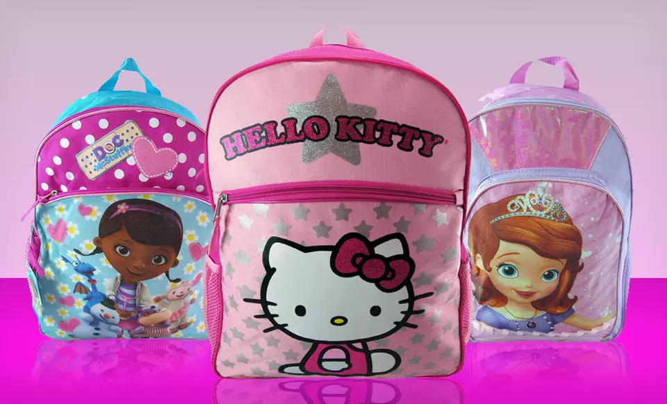 $11.99 for a Girls' 16" Licensed-Character Backpack ($15.99 List Price). Multiple Options Available. Free Returns. - Primary Image