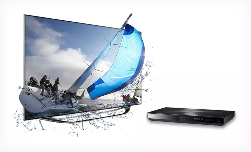 Samsung 46", 55", or 60" 1080p 240Hz Slim Smart-Control LED 3D TV and Blu-ray Player (Up to 48% Off). Free Shipping. - Primary Image