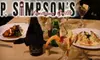 $15 for $30 Worth of Fresh American Fare and Drinks at P. Simpson's Hometown Grille in Simpsonville