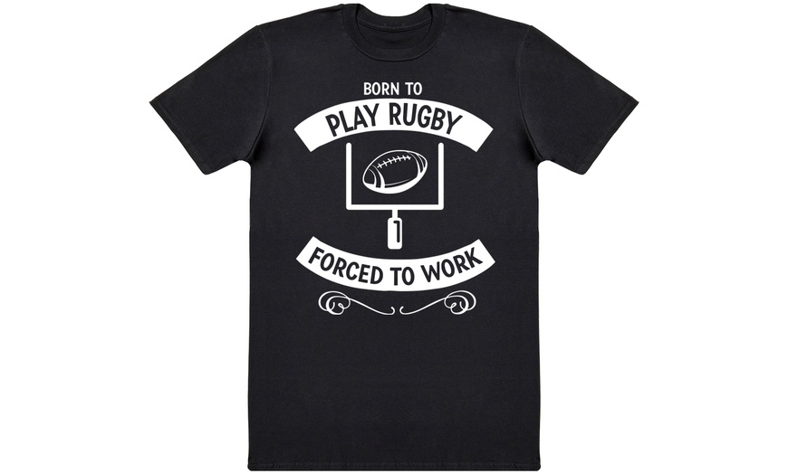 Image 4: Men's Black Born To Play T-Shirt