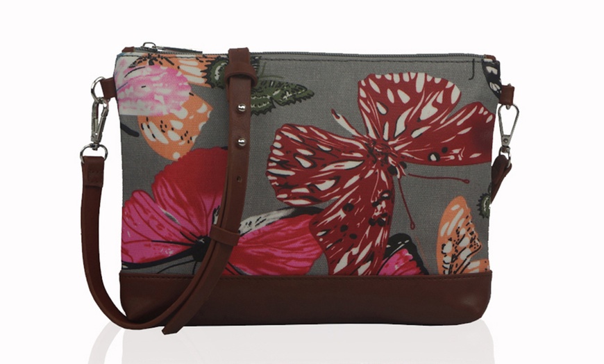 Image 15:  Printed Canvas Cross-Body Bags