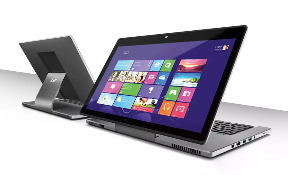 Acer R7 15.6" 1080p HD Touchscreen Convertible Laptop (R7-571-6858) (Manufacturer Refurbished). Free Returns.  - Primary Image