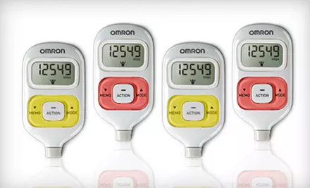 $10 for an Omron HJ-203 GoSmart Pocket Pedometer with Activity Tracker in Pink or Yellow from Set4Baby.com ($34.99 Value). Shipping Included. - Primary Image
