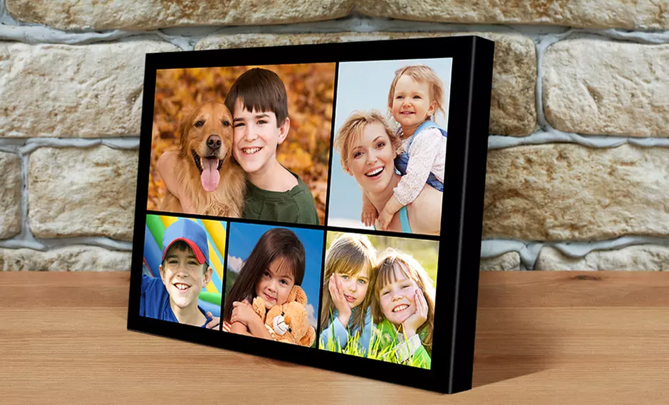 Custom  8"x10", 11"x14", 16"x20", or 20"x24" Photo Collage on Canvas from GalleryCollage.com (Up to 83% Off ) - Primary Image
