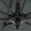 Image 6: Large Square Canopy Rotating Outdoor Cantilever Parasol