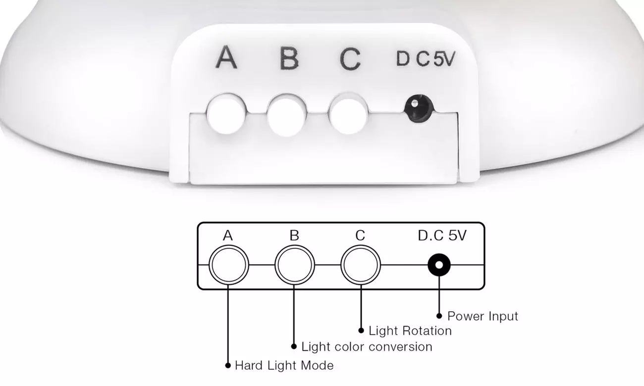 LED Concepts Moon and Star Projection Lamp - Second Medium