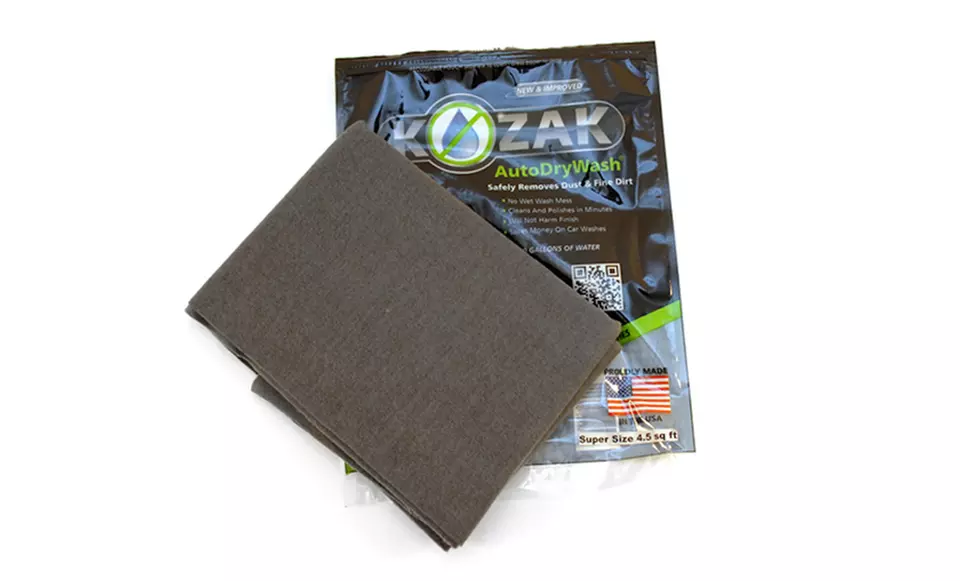2-Pack of Kozak Super Sized Auto Dry Wash Cloths - Primary Image