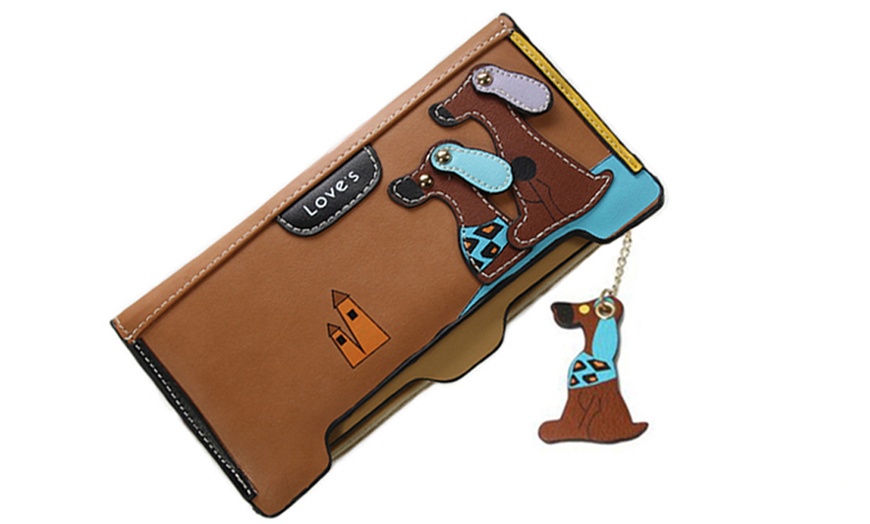 Image 7: Women's 3D Dog Wallet