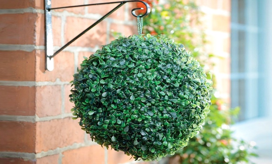 Image 1: Hanging Artificial Topiary Ball from £8.99