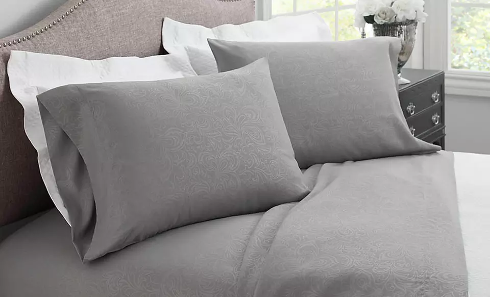 Cozy Home Collection Floral-Pattern Microfiber Sheet Sets. Free Returns. - Primary Image