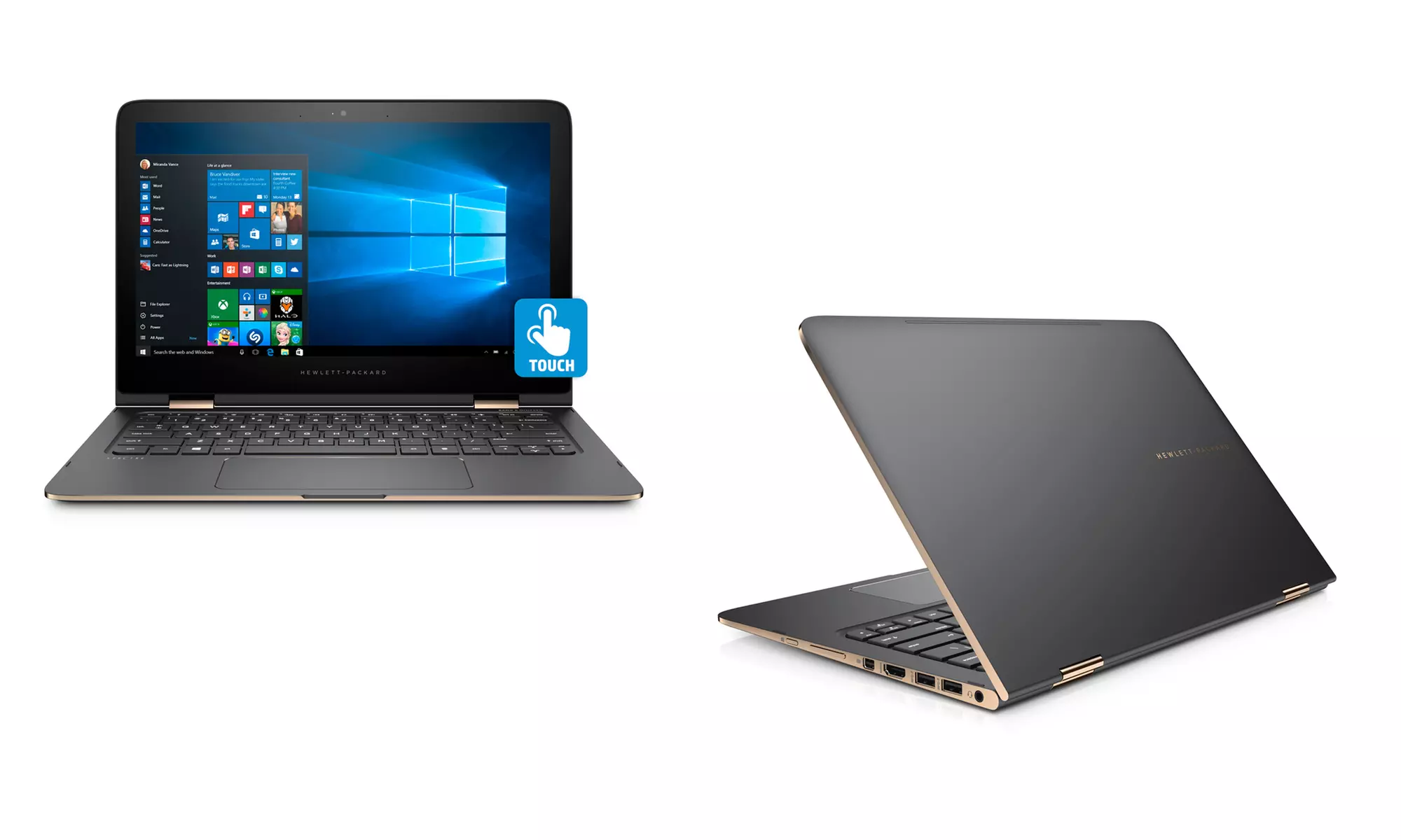 HP Spectre 13.3" x360 Convertible Touchscreen Laptop with Intel Core 2.5GHz Processor (Refurbished – Open Box) - Primary Image