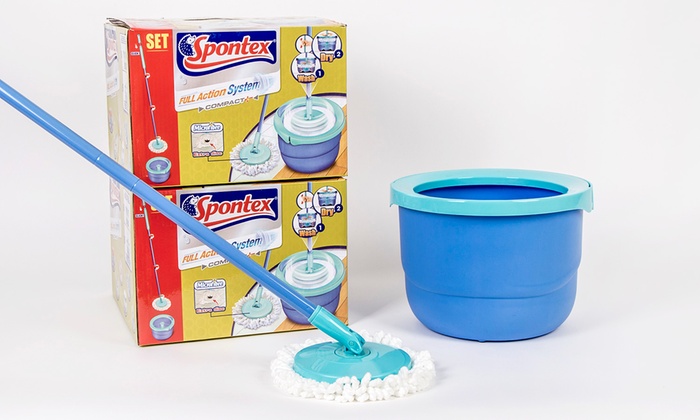 Spontex Microfibre Spin Mop | Groupon