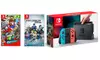 Nintendo Switch Console with Super Mario Odyssey and Fire Emblem Warriors