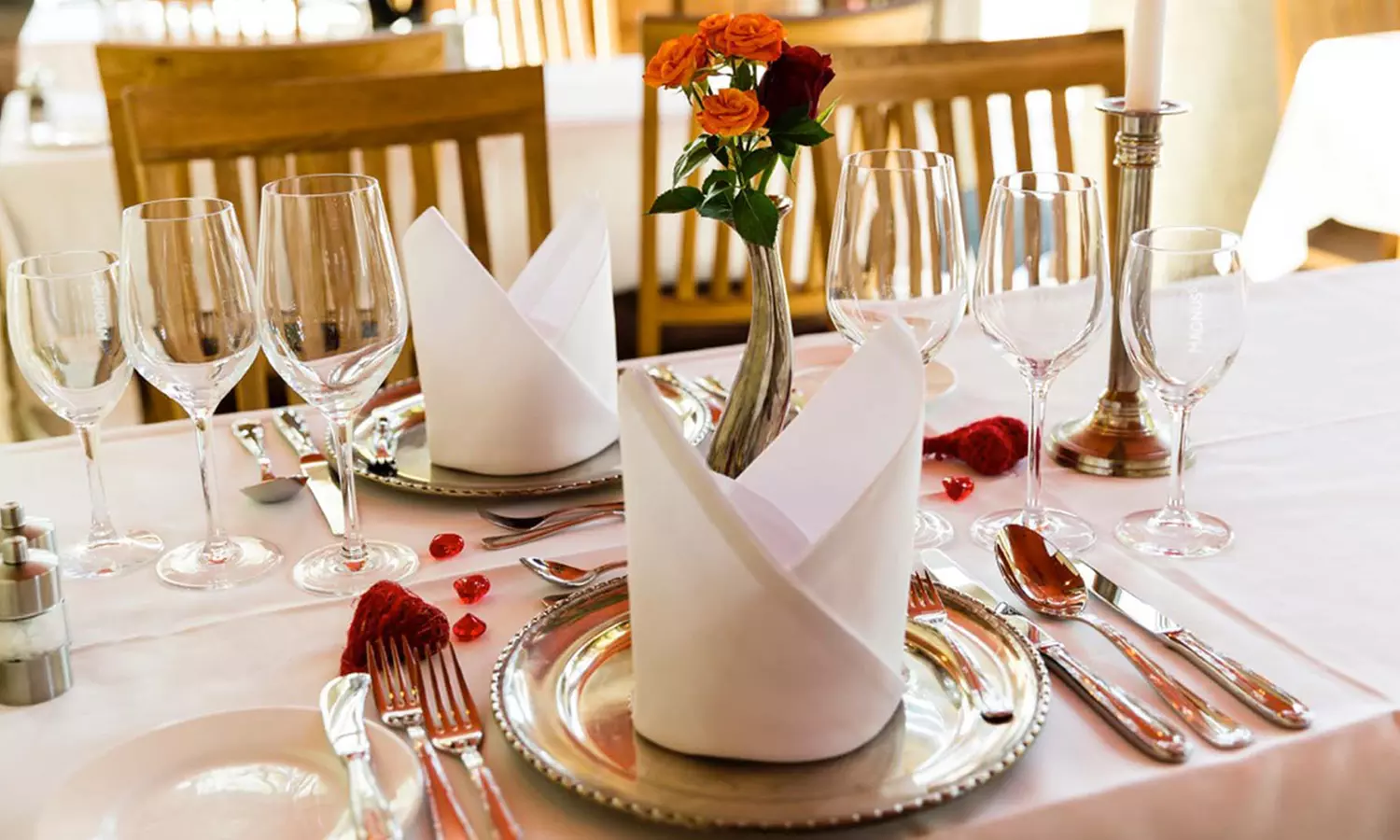 Romantisches 4 Gänge-Menü