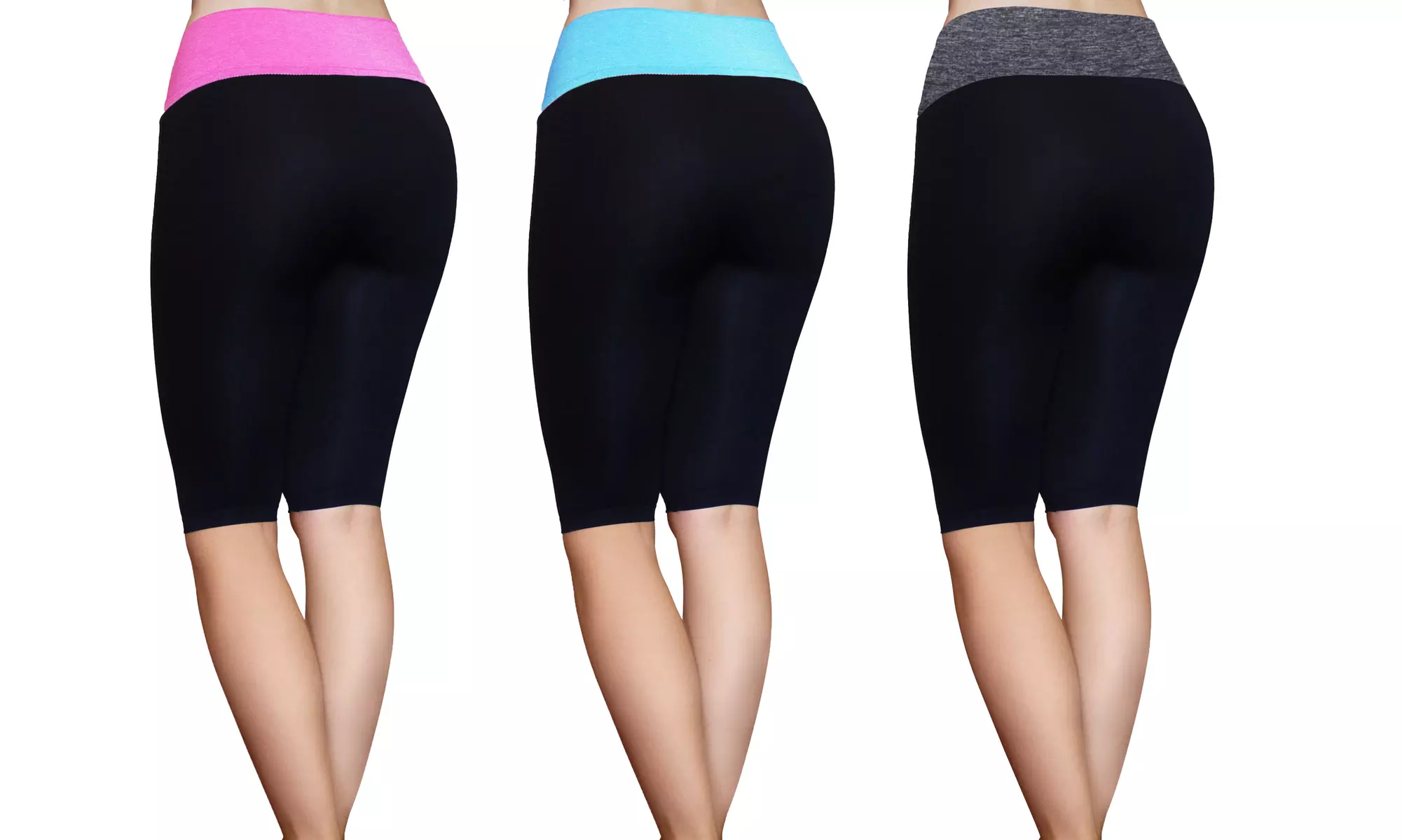 3-Pack of Women's Low-Rise Yoga Pants - Second Medium