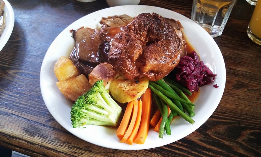 Image 1: Sunday Roast with Dessert for Two