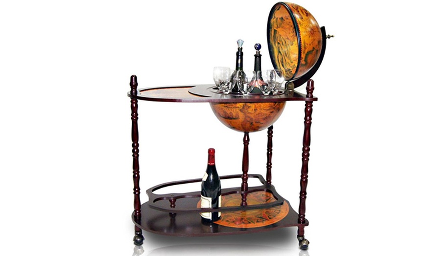 Image 3: Globe Bar Drinks Cabinet