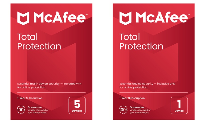 Image 1: McAfee Total Protection for 1, 3 or 5 Years Devices