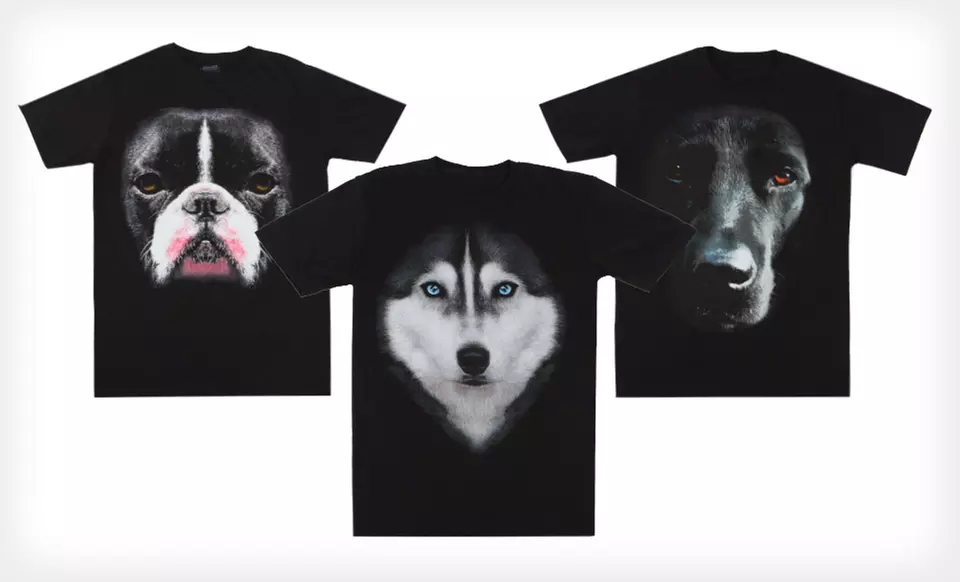 $4.99 for a Dog-Face Tee ($20 List Price). Multiple Styles and Sizes Available. - Primary Image