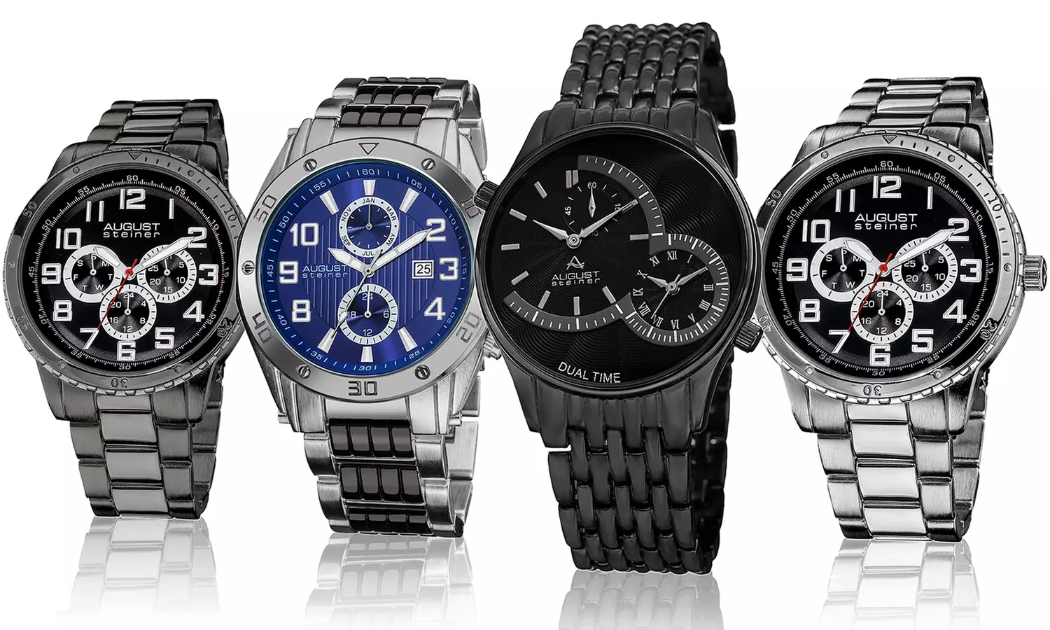 Men's Quartz Multifunction and August Steiner Watches for £39.98 With Free Delivery (Up to 80% Off) - Primary Image
