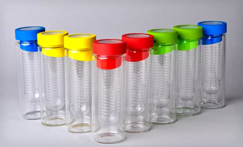 $24.99 for Two Fruit-Infuser Glass Water Bottles ($60 List Price). Four Colors Available. Free Shipping and Returns. - Second Medium