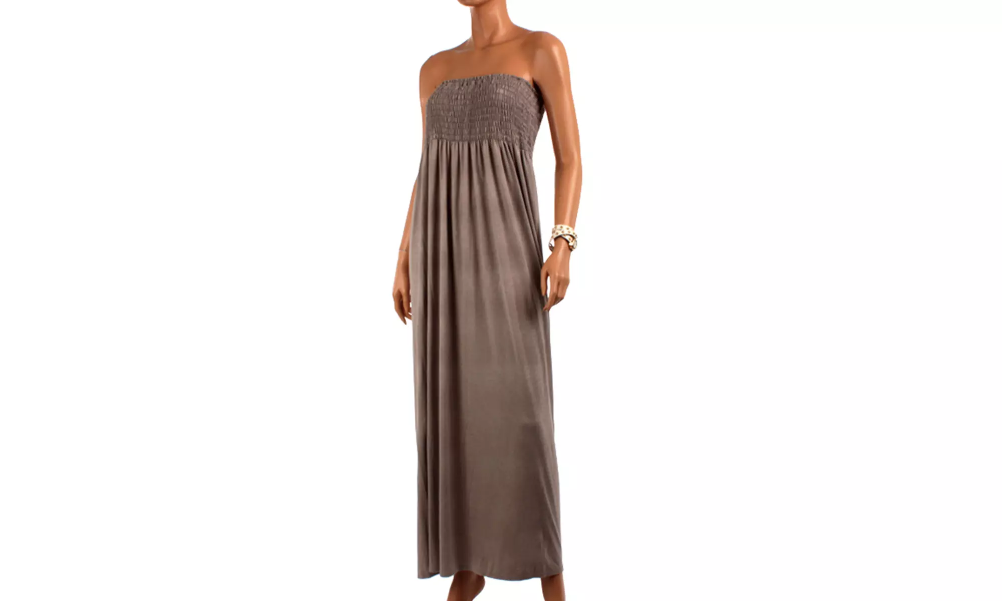 Women's Plus-Size Strapless Maxi Dress - Second Medium