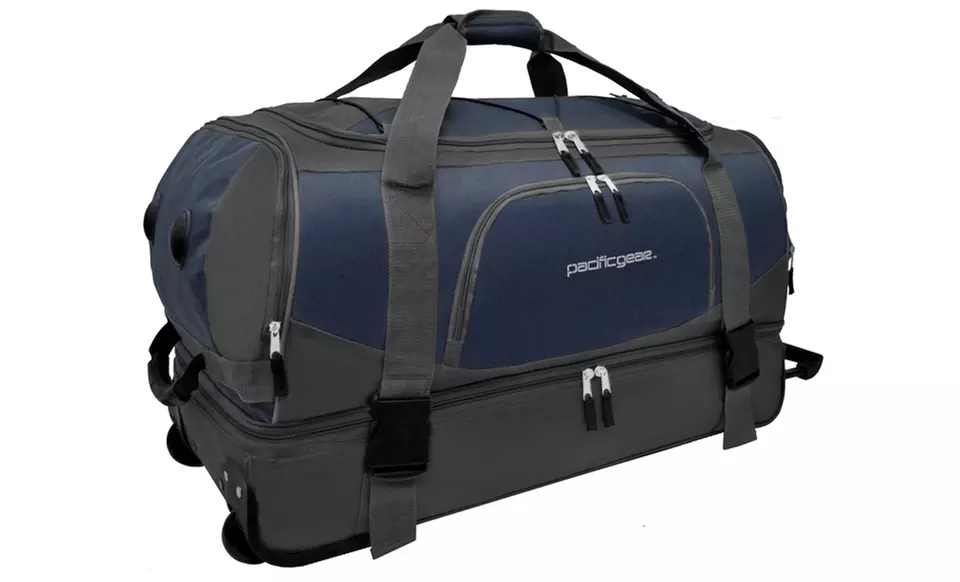 Pacific Gear 30" Drop Bottom Rolling Duffel Bag. Free Returns. - Primary Image