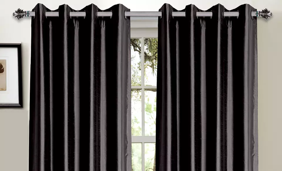 Bella Luna Faux-Silk Foam-Back Blackout Curtains. Multiple Colors Available. Free Returns. - Primary Image