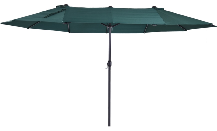 Image 11: Outsunny 4.6m Double-Sided Garden Parasol