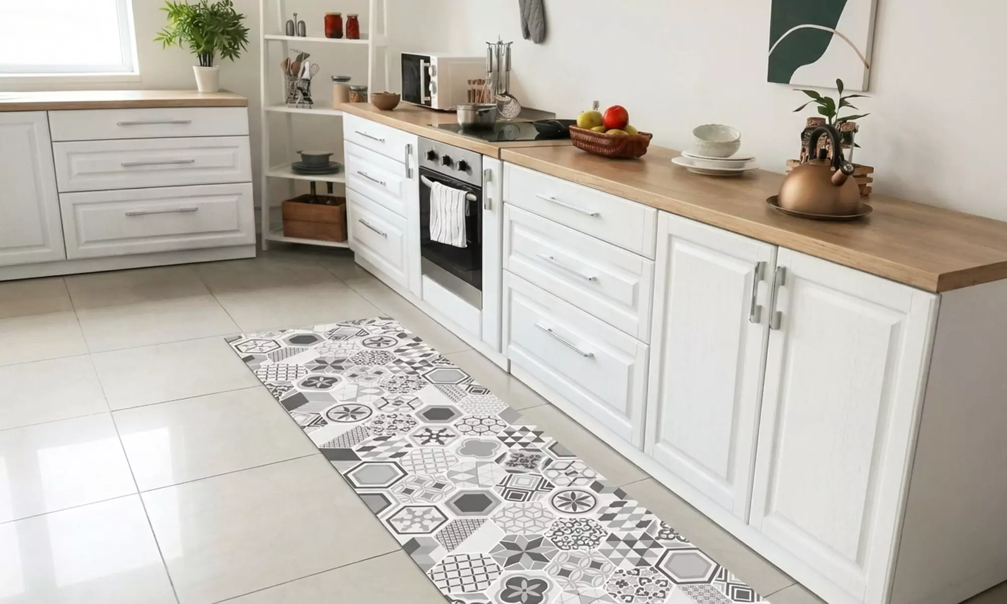 Tapis de cuisine antidérapant et antitache