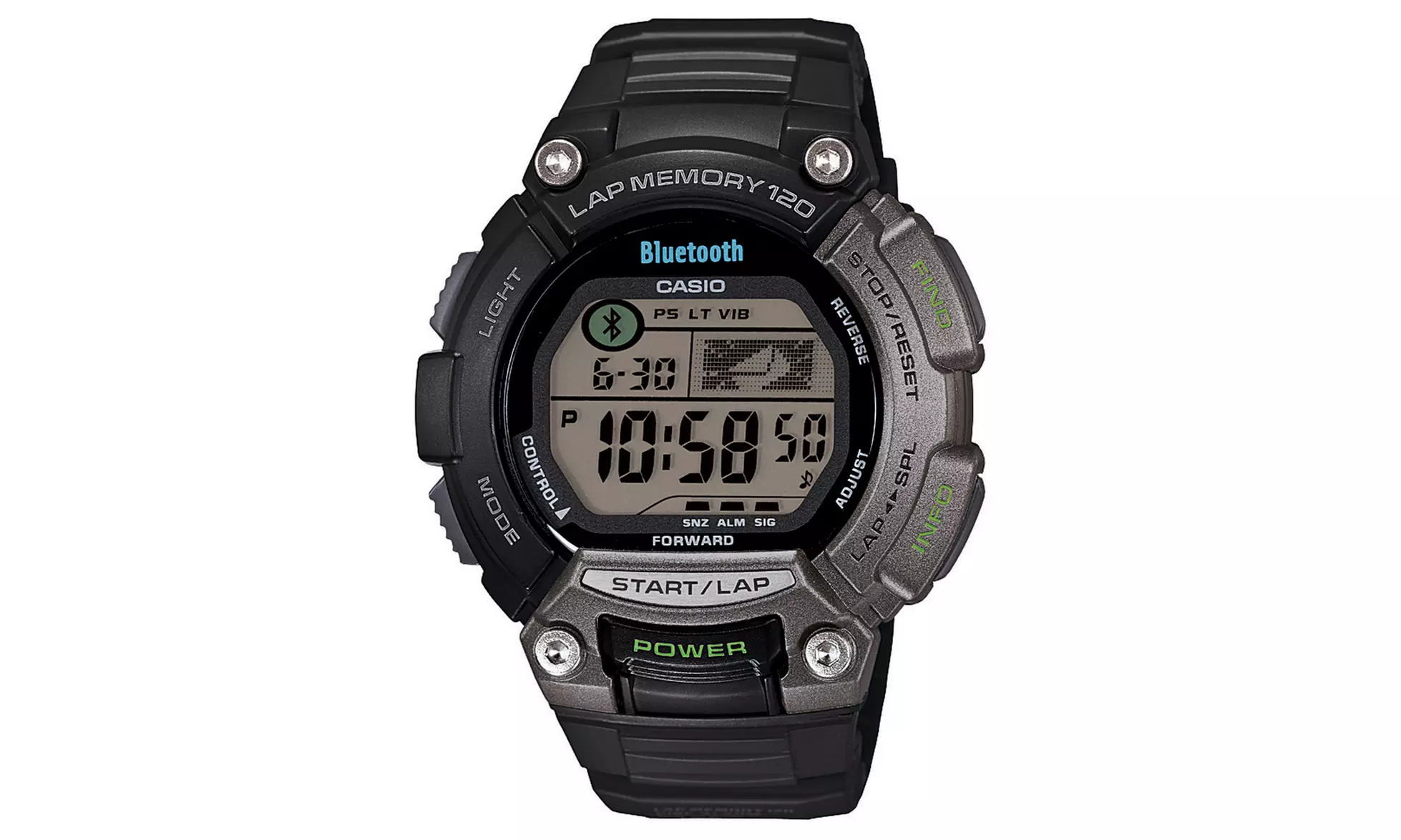 Casio OmniSync Bluetooth Fitness Tracker Watch - Primary Image