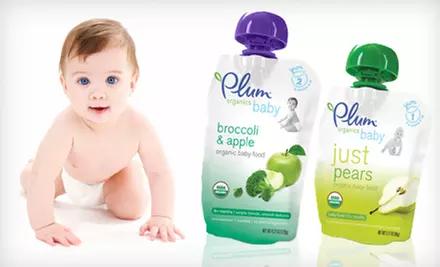 24 Pouches of Plum Organics Stage-One or Stage-Two Baby Food (Up to 33% Off). Six Flavors Available. Shipping Included. - Primary Image
