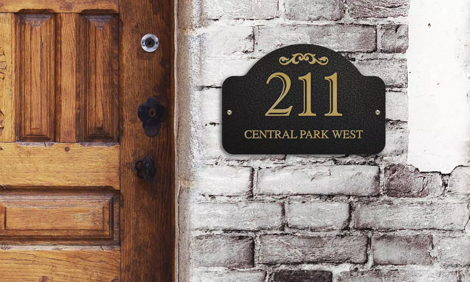 Standard, Medium, or Large Custom Address Plaque from CustomAddressPlaques.com (Up to 74% Off ) - Second Medium