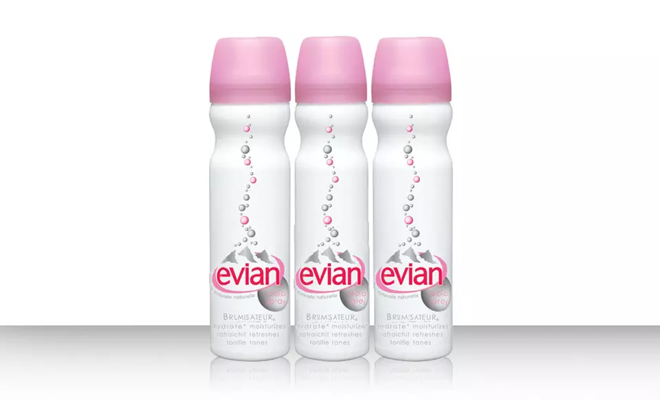 3-Pack of evian Brumisateur Mineral-Water Facial Spray - Primary Image
