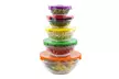 5-Piece Glass Bowl Set with Lids - Second Medium