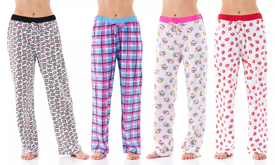 Women's Pajama Lounge Pants (4-Pack) - Primary Image