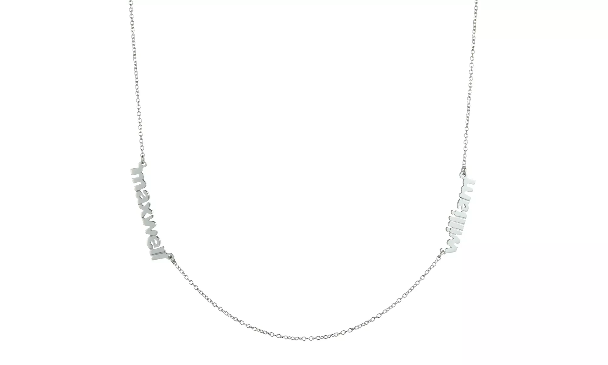 Personalized Sterling-Silver Name Necklace from Danielle Stevens Jewelry (Up to 68% Off). Free Shipping. - Second Medium