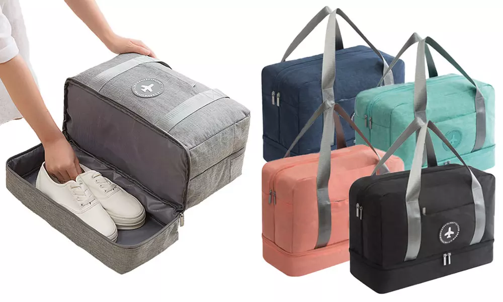 1 o 2 borse da viaggio con scomparto per scarpe, disponibili in 5 colori - Primary Image
